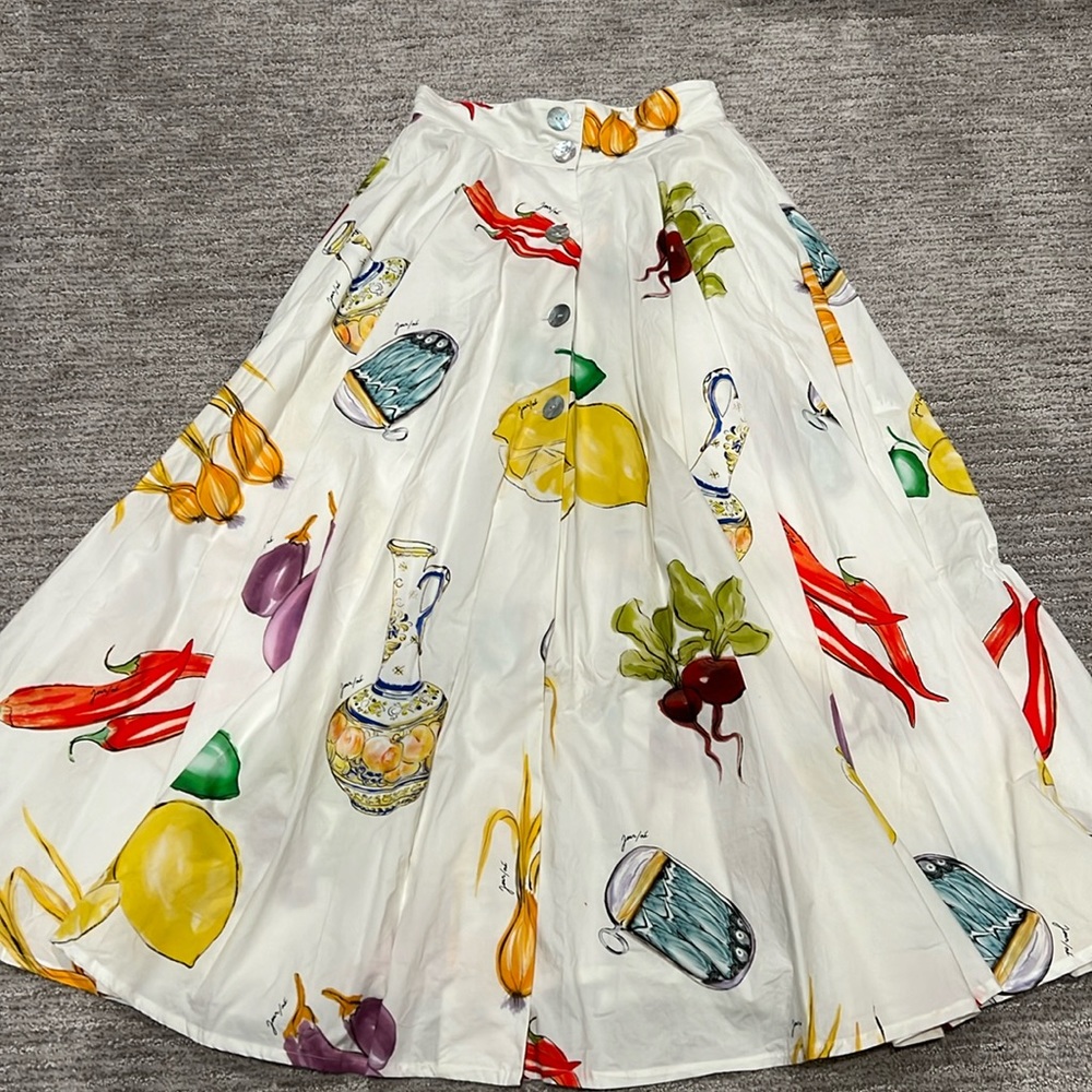 JOUR/NÉ Mediterranean Midi Skirt sz 34